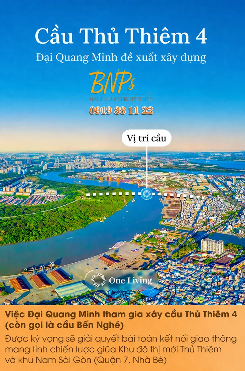 Đại Quang Minh tham gia xây cầu Thủ Thiêm 4 - Bách Như Properties - BNPs