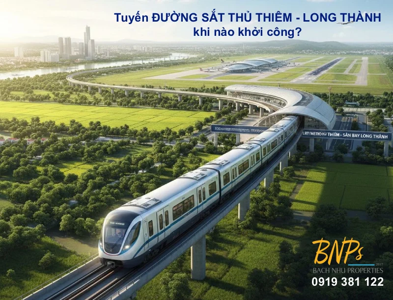 Tiến độ quy hoạch: Tuyến đường sắt Thủ Thiêm - Long Thành khi nào khởi công? - Bách Như Properties - BNPs